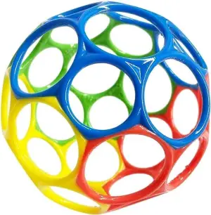 Bright Starts Oball Easy Grasp Classic Ball BPA-Free Infant Toy